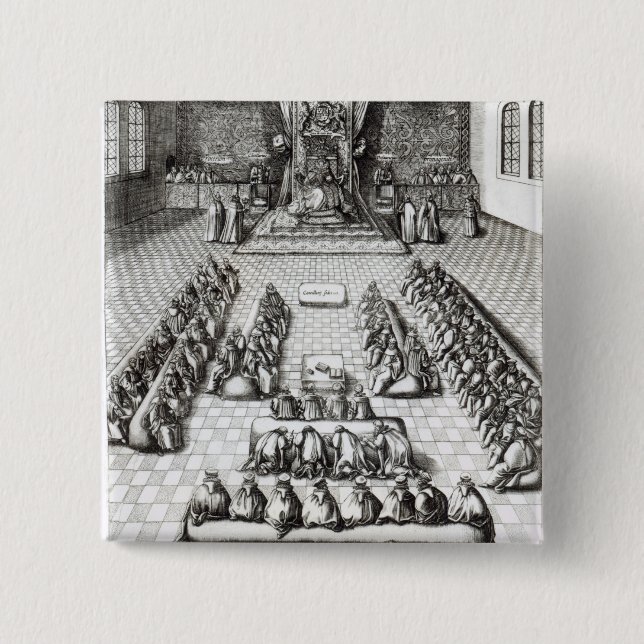 Königin Elizabeth I im Parlament Button (Vorderseite)