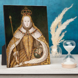 Königin Elizabeth I. in Coronation Robes Fotoplatte
