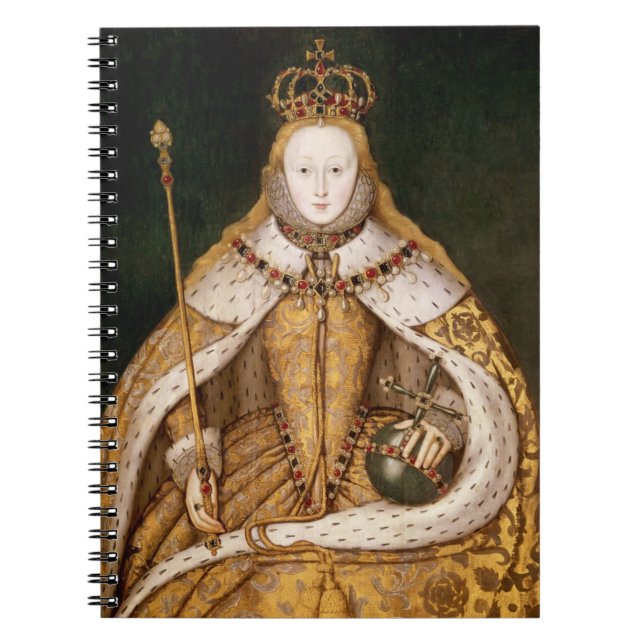 Königin Elizabeth I. in Coronation Robes Notizblock (Vorderseite)