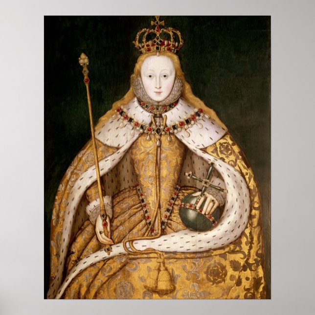 Königin Elizabeth I. in Coronation Robes Poster (Vorne)