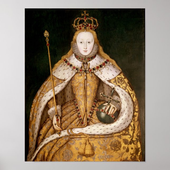 Königin Elizabeth I. in Coronation Robes Poster (Vorne)