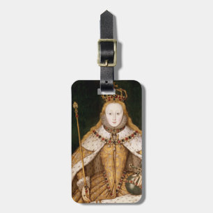 Königin Elizabeth I in den Krönungs-Roben Gepäckanhänger