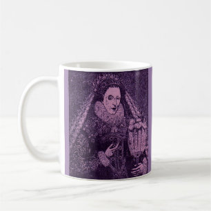 Königin Elizabeth I. in Lavendel Kaffeetasse