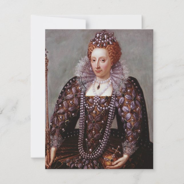 Königin Elizabeth I mit Perlen (Vorderseite)
