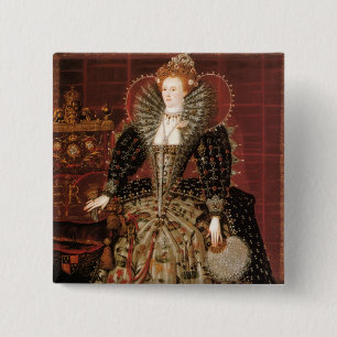 Königin Elizabeth I von England Button