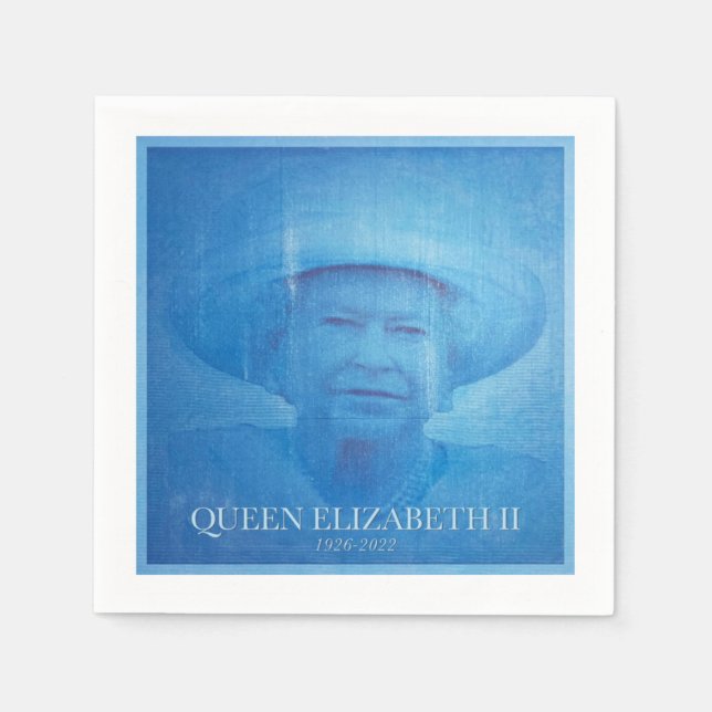 Königin Elizabeth II 1926-2022 Serviette (Vorderseite)
