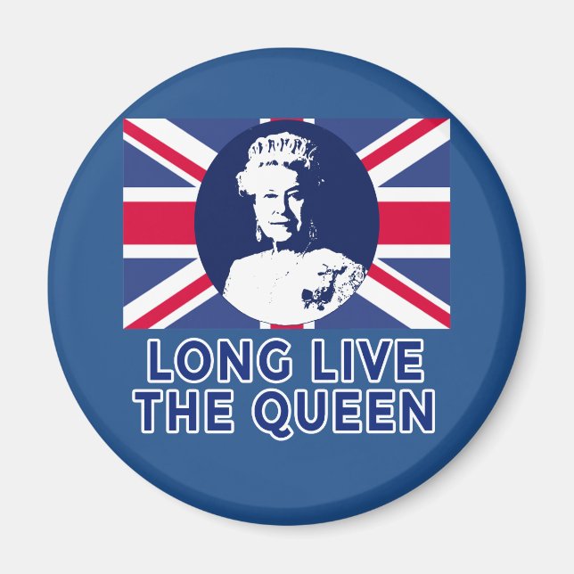 Königin Elizabeth II. Lang lebe die Königin Magnet (Vorne)