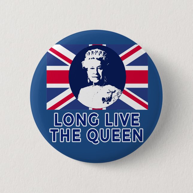 Königin Elizabeth II leben lang die Königin Button (Vorderseite)