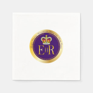 Königin Elizabeth II Reign Serviette