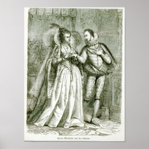 Königin Elizabeth und ihre Vorgesetzten Poster