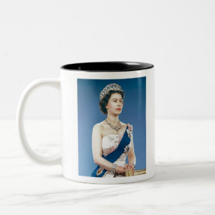 Königin elizabeth zweifarbige tasse
