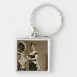 Königin Emma (1836-85) (Sepiaphotographie) Schlüsselanhänger