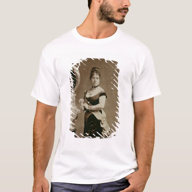 Königin Emma (1836-85) (Sepiaphotographie) T-Shirt (Vorderseite)