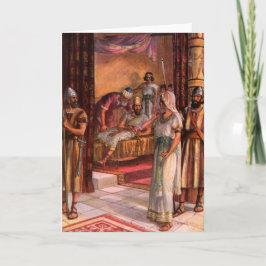 Königin Esther und der König Feiertagskarte