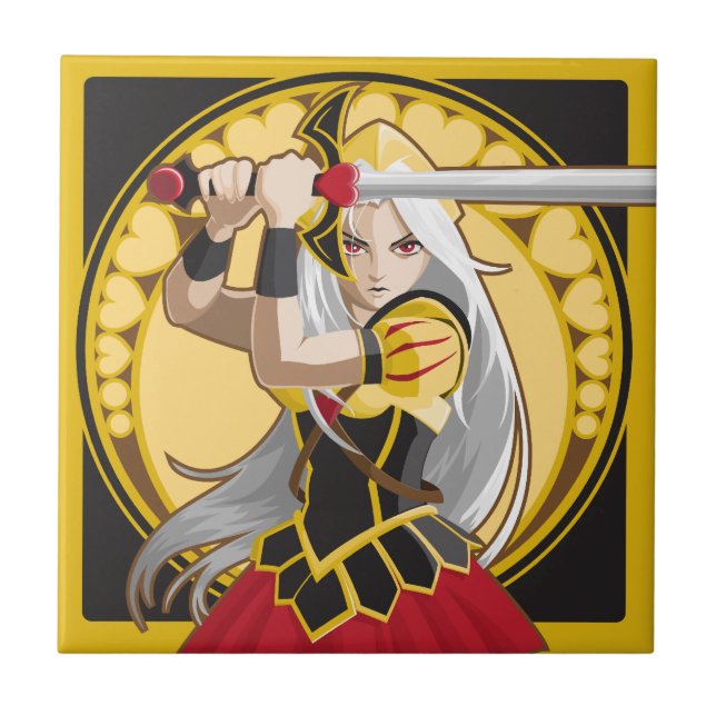 Königin-FO-Herzen Fliese (Vorderseite)