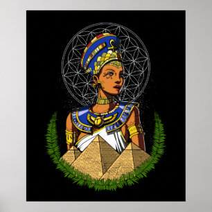 Königin-Göttin-Mythologie Nefertitis ägyptische Poster