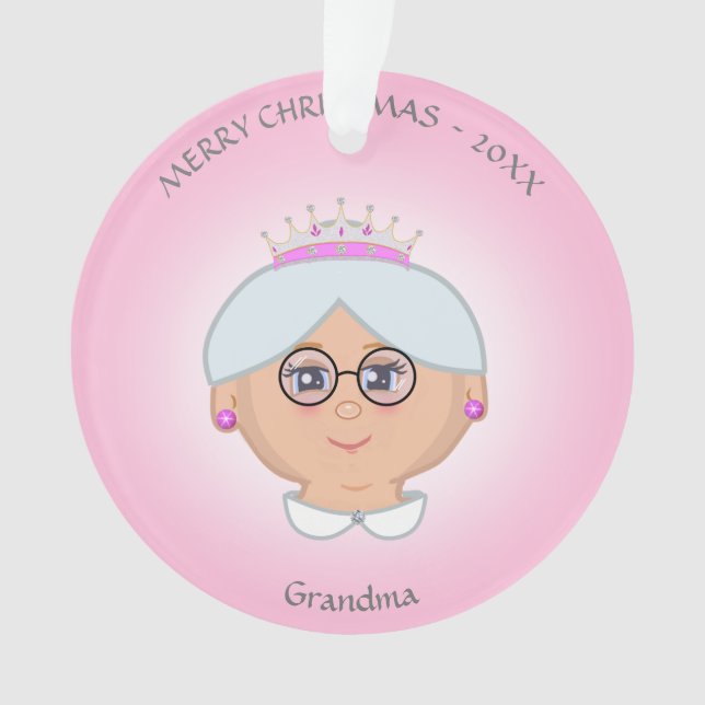 Königin Großmutter, Mutter, Tante, Lehrerin, Krank Ornament (Vorderseite)