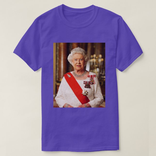 Königin II - Elisabeth S England - Königin von Eng T-Shirt (Design vorne)