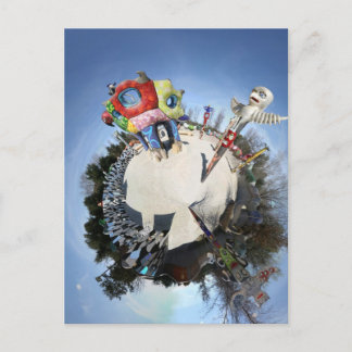 Königin Kalifias magischer Zirkelgarten als Planet Postkarte