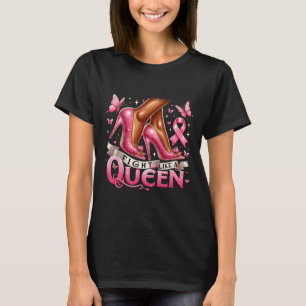 Königin kämpft wie eine Queen-Brustkrebs-Aware T-Shirt