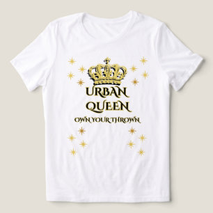 KÖNIGIN KROKETTE DAMEN WEISS&SCHWARZ GRAPHIC TRI-B Tri-Blend SHIRT