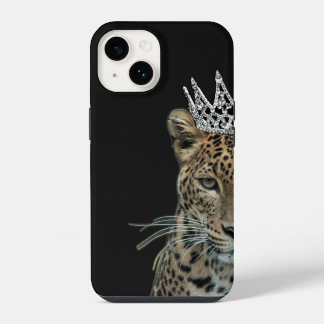 KÖNIGIN LEOPARD iPhone 14 HÜLLE (Rückseite)