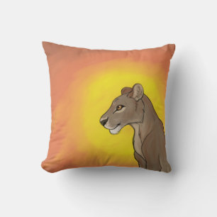 Königin Lioness Kissen