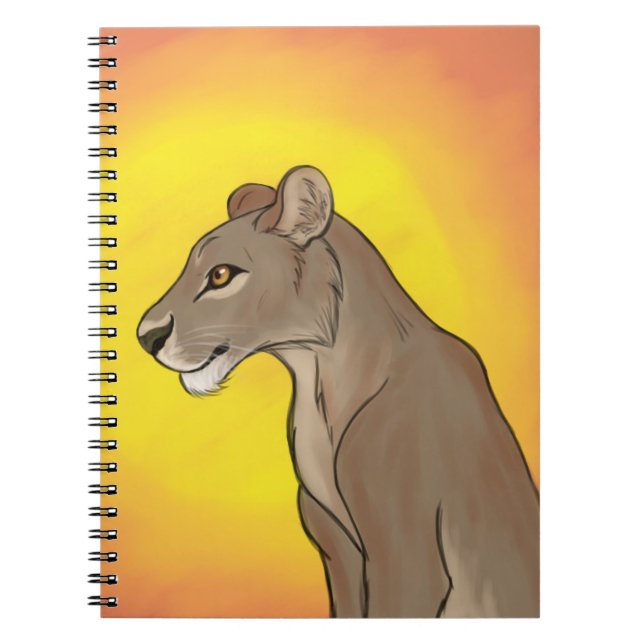 Königin Lioness Notizblock (Vorderseite)