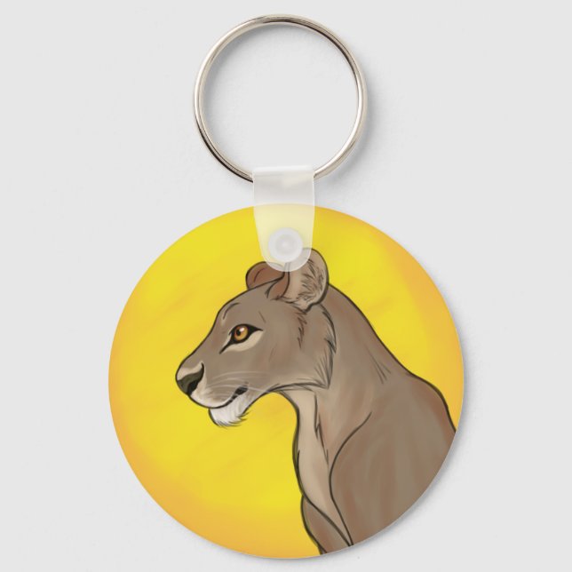 Königin Lioness Schlüsselanhänger (Vorderseite)