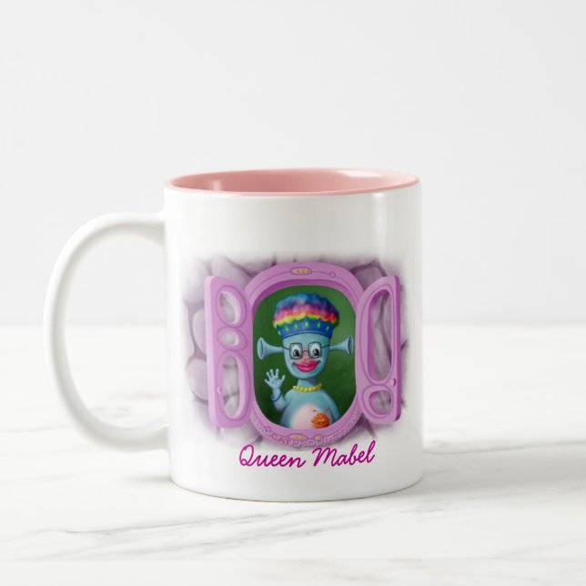 Königin Mabel u. Cedric Zweifarbige Tasse (Links)