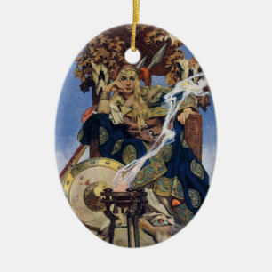 Königin Maeve Warrior Princess Fantasy Art Keramikornament