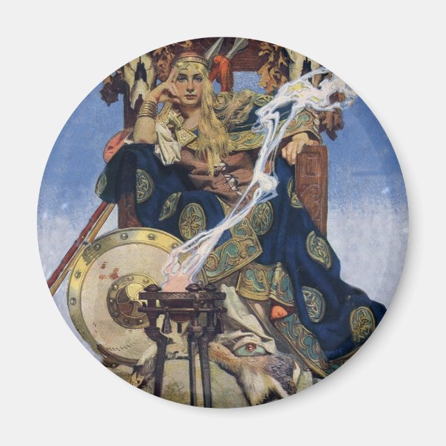 Königin Maeve Warrior Princess Fantasy Art Magnet (Vorne)