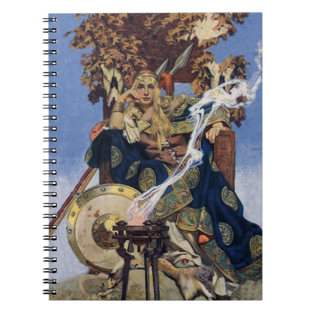 Königin Maeve Warrior Princess Fantasy Art Notizblock (Vorderseite)