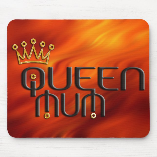 Königin-Mama/Goldkrone Mousepad (Vorne)
