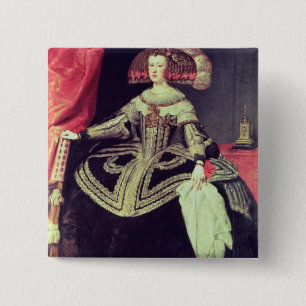 Königin Mariana von Österreich c.1653 Button