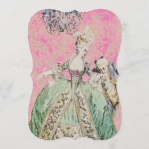 Königin Marie Antoinette - Einladungen / Antwort e