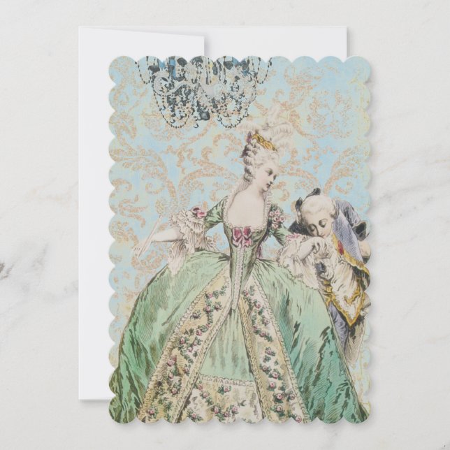 Königin Marie Antoinette - Einladungen / UAWG (Vorderseite)