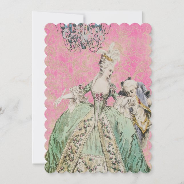 Königin Marie Antoinette - Einladungen / UAWG #16 (Vorderseite)