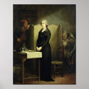 Königin Marie Antoinette im Conciergerie Poster
