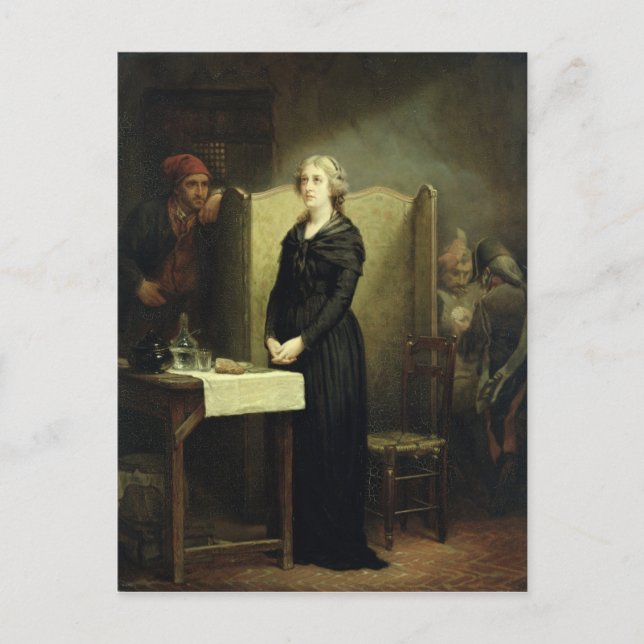 Königin Marie Antoinette in Conciergerie Postkarte (Vorderseite)