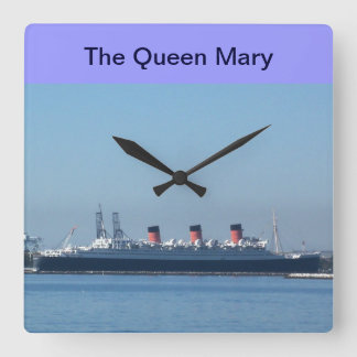 Königin Mary in Long Beach, California Wall Clock Quadratische Wanduhr