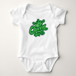 Königin mit Krone, Typografie-Design Baby Strampler