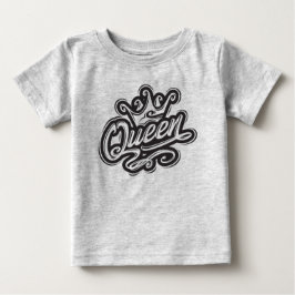 Königin mit Krone, Typografie-Design Baby T-shirt