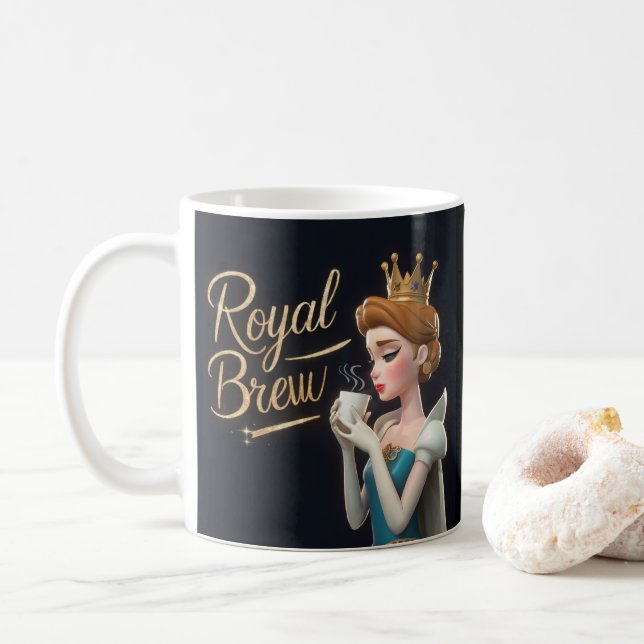 Königin Morning Elixir-Tasse Kaffeetasse (Mit Donut)