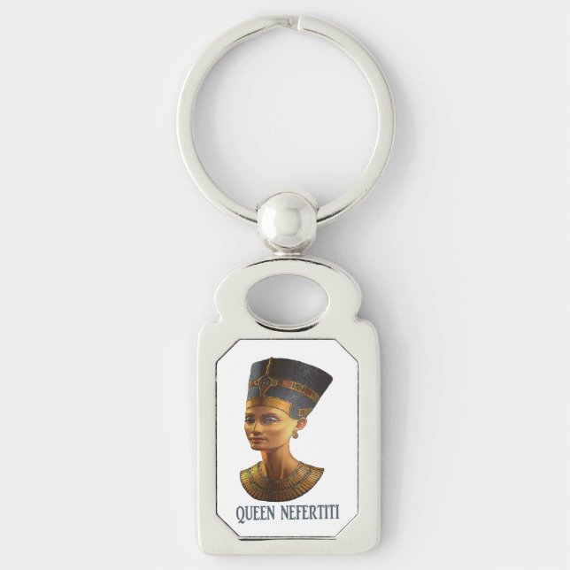 Königin Nefertiti Antikes ägyptisches Geschenkdesi Schlüsselanhänger (Vorderseite)