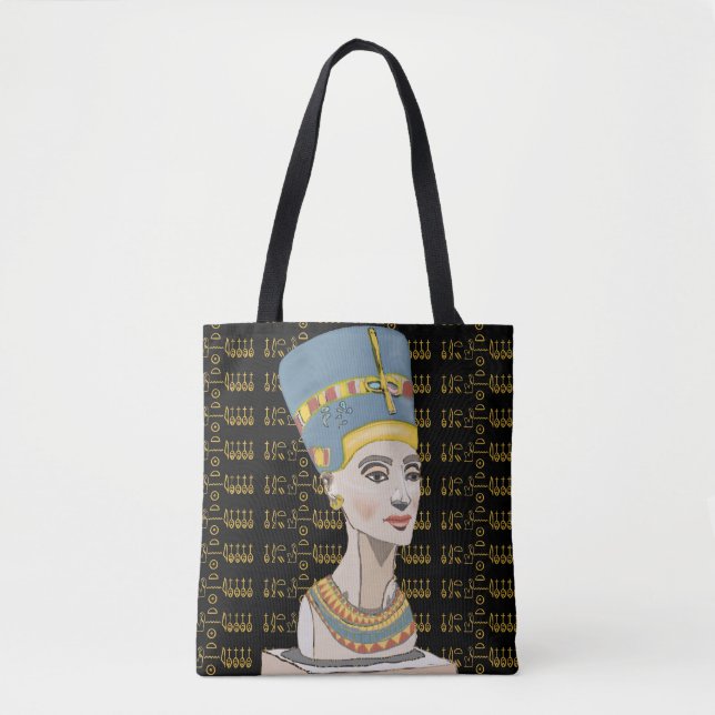 Königin Nefertiti mit Cartouche Tasche (Vorderseite)