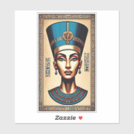 Königin Nefertiti - Zeitlose ägyptische Schönheit Aufkleber
