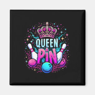 Königin Pin-Shirt-Bowler-Bowling-Liga für Bowling  Magnet