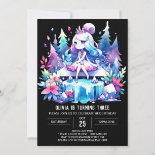 Königin Princess Birthday Einladung