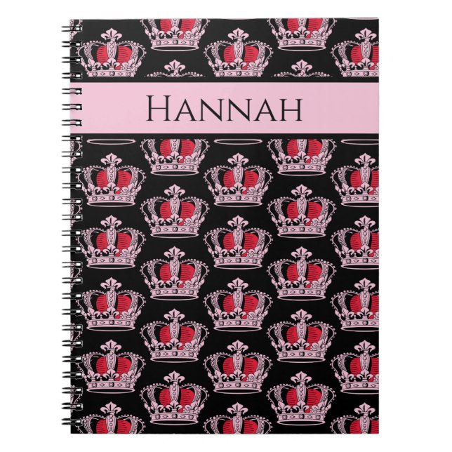 Königin Princess Crown Notizblock (Vorderseite)